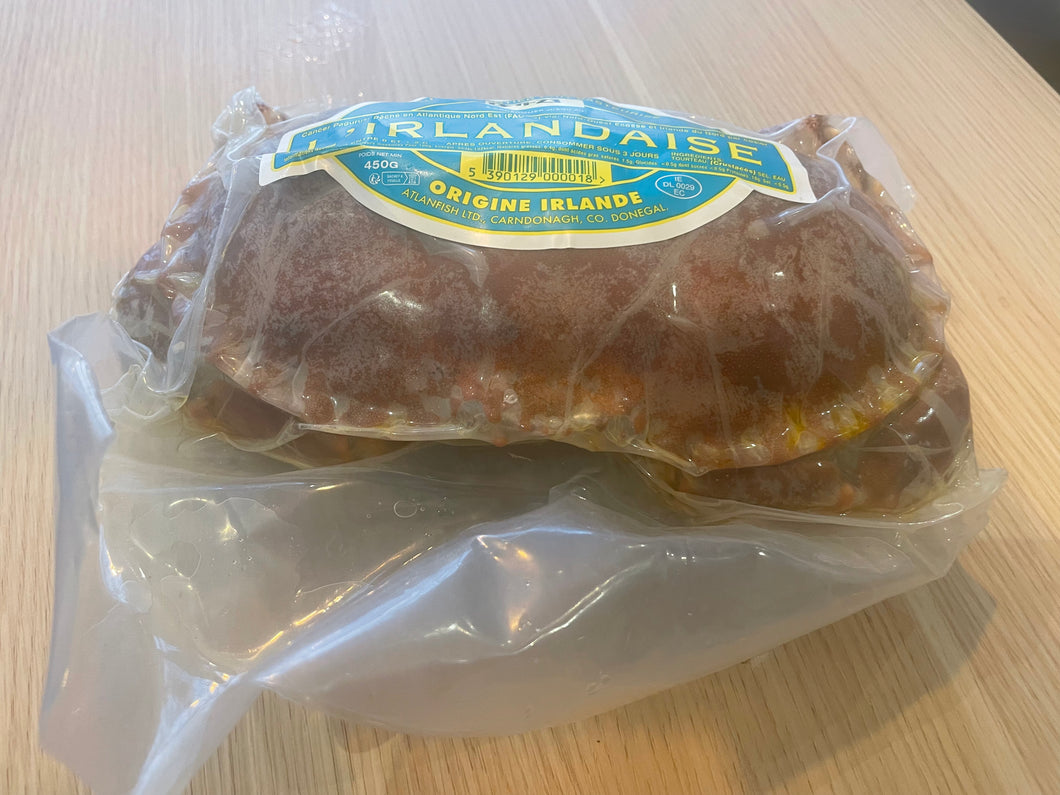 tourteau cuit pasteurisé