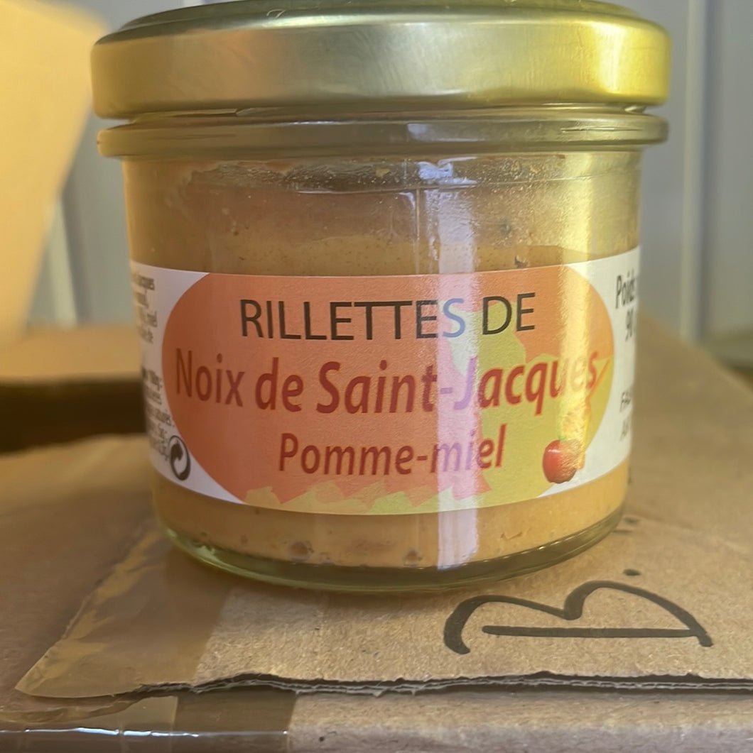Rillette de Noix de St. Jacques Pomme-Miel (pot de 90g)