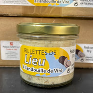 rillette de lieu a l'andouille de vire