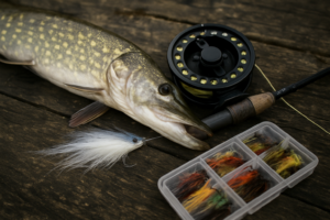 Brochet au streamer : matériel, animations et montages pour une pêche efficace