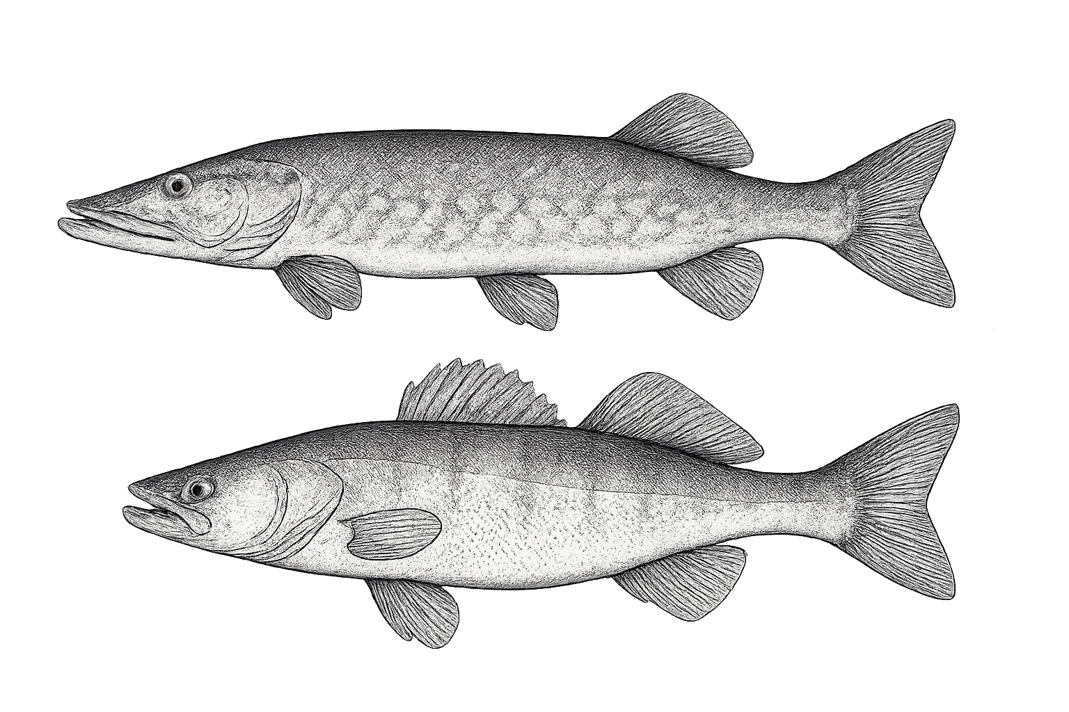 brochet et sandre